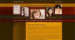 Desktop Screenshot of parsonsorthodontics.com